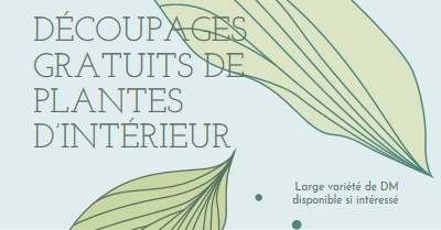 Découpages gratuits de plantes d’intérieur blue organic-simple