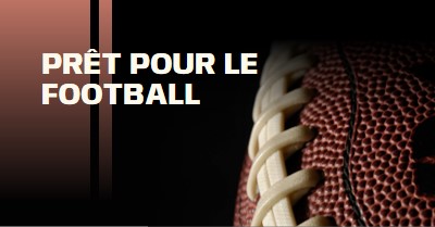 Prêt pour le football brown modern-simple