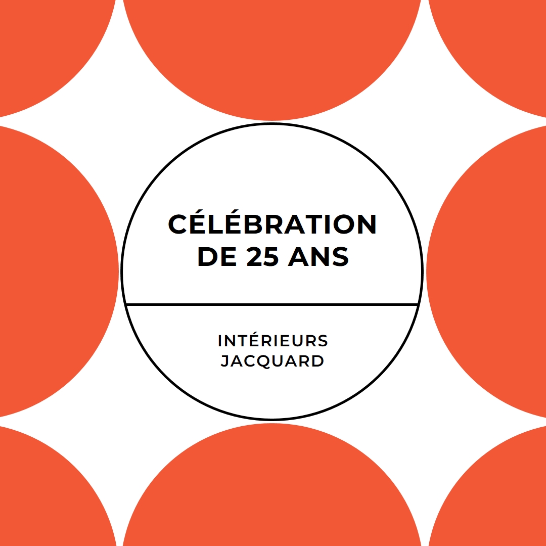 Célébration de 25 ans orange modern-geometric-&-linear