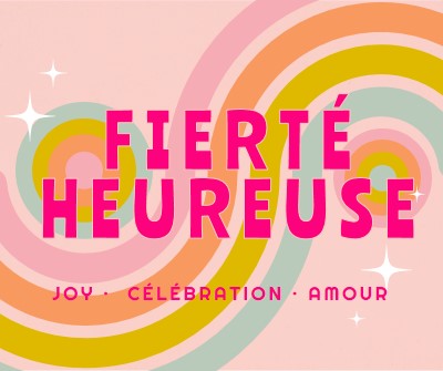 Joie, célébration, amour pink vintage-retro