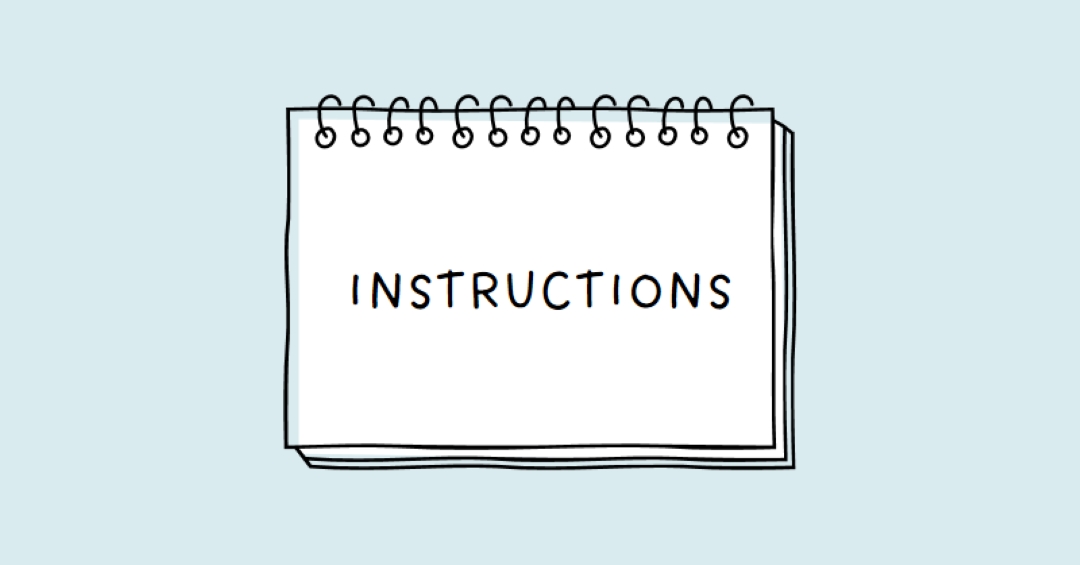 Vos instructions blue whimsical-line