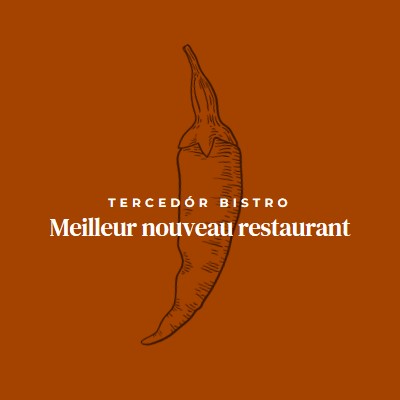 Nous sommes le meilleur nouveau restaurant red modern-simple