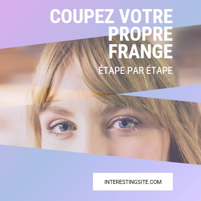 Couper votre propre frange purple modern-bold