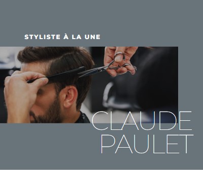 Styliste à la une gray modern-simple