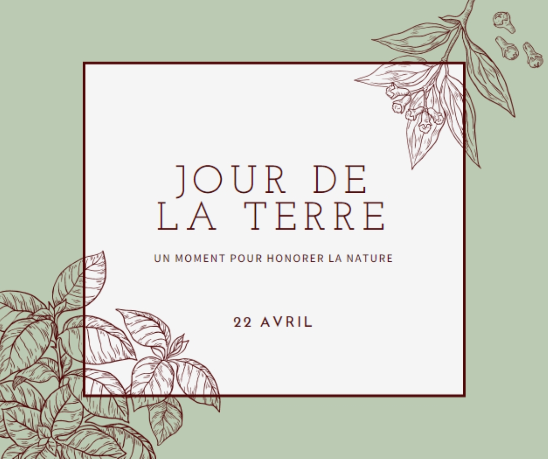 Tu veux dire le monde pour moi green vintage-botanical