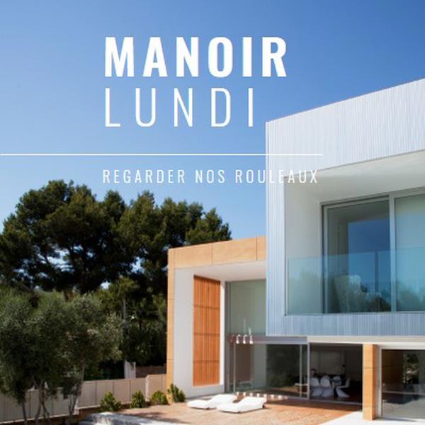 Mansion Mondays blue modern-simple