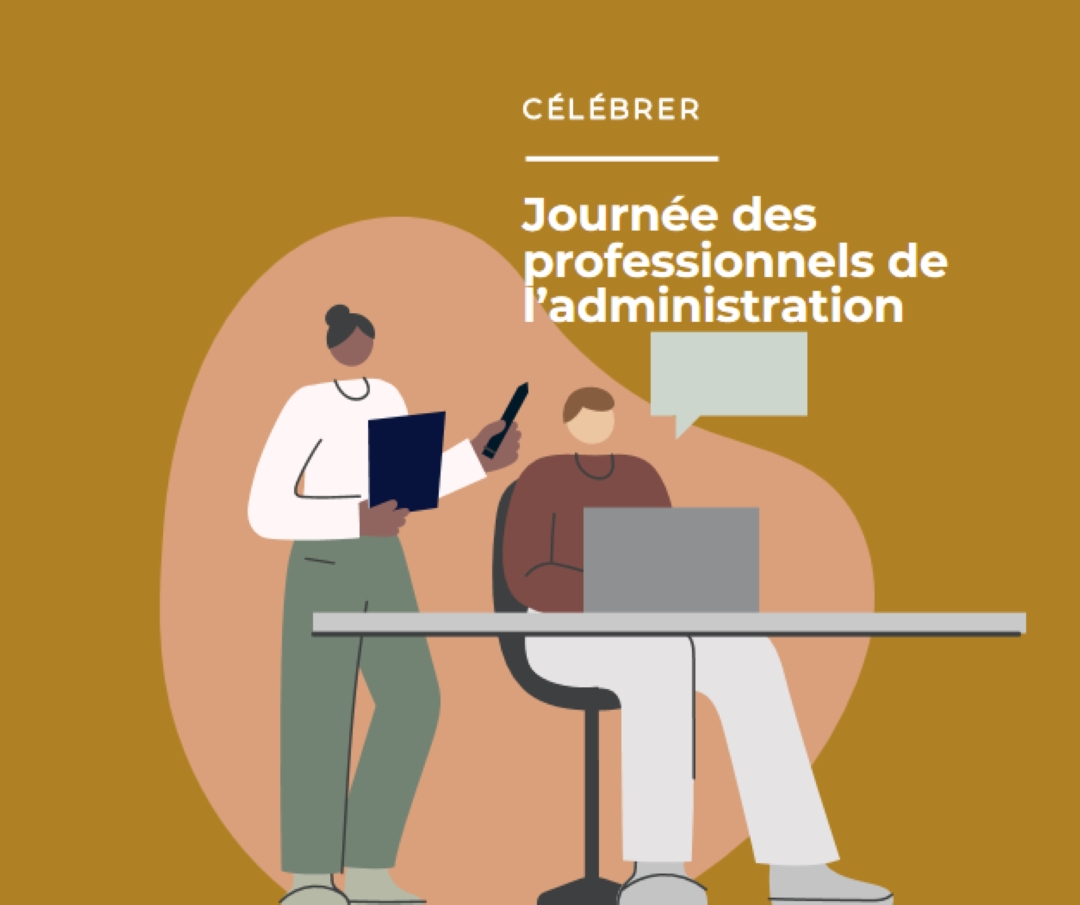 Célébration de l’administration brown organic-simple