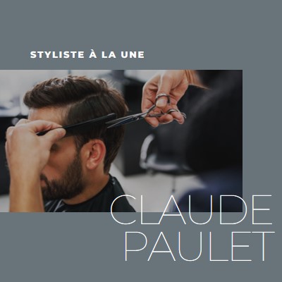 Styliste à la une gray modern-simple