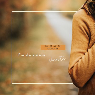 Se sent comme une chute orange modern-simple