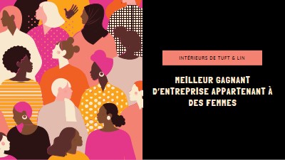 Meilleure entreprise appartenant à des femmes black modern-bold