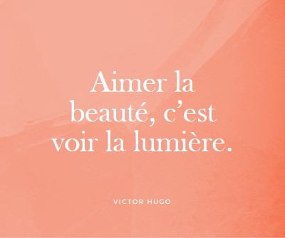 Amour, beauté et lumière pink modern-simple