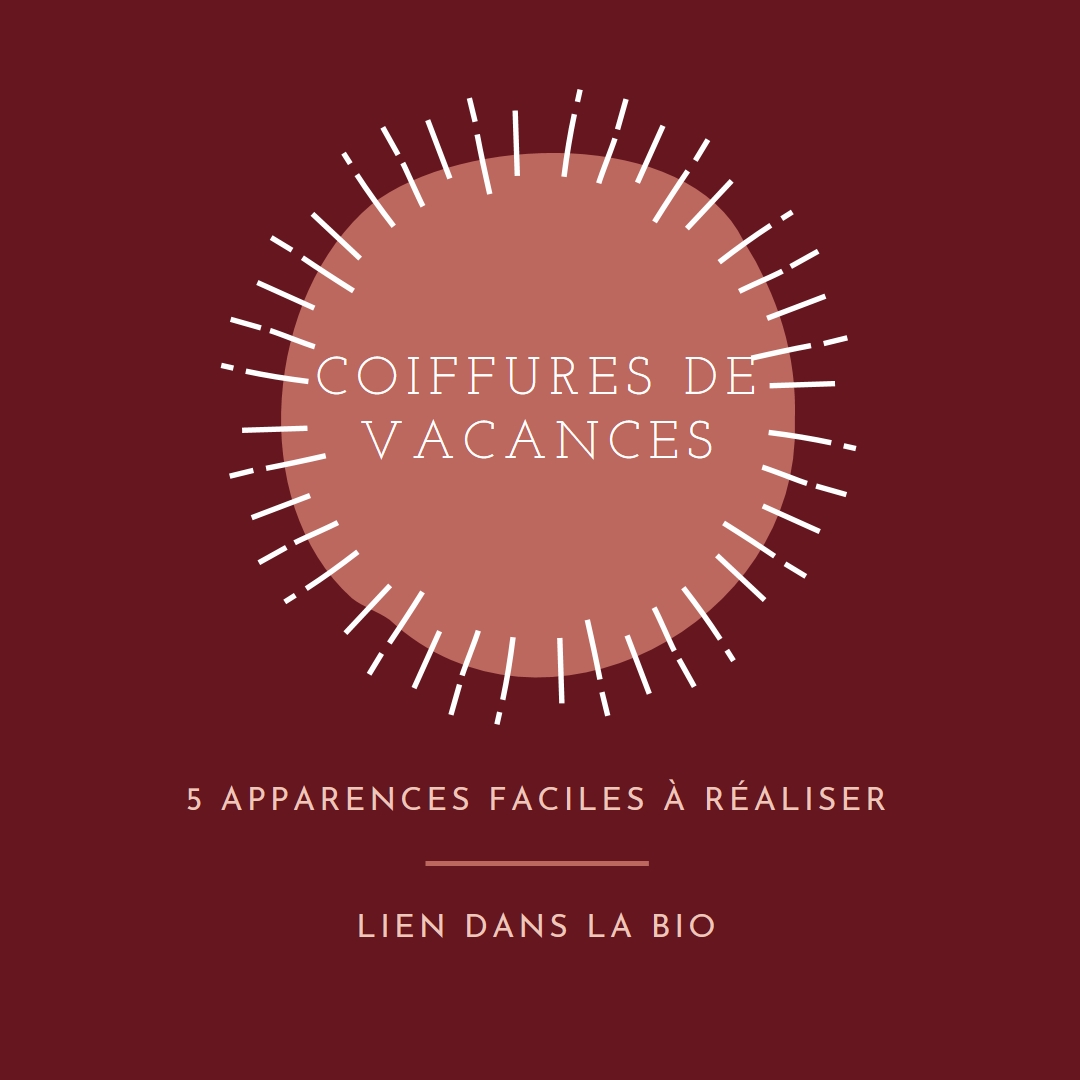Coiffures de vacances red organic-simple