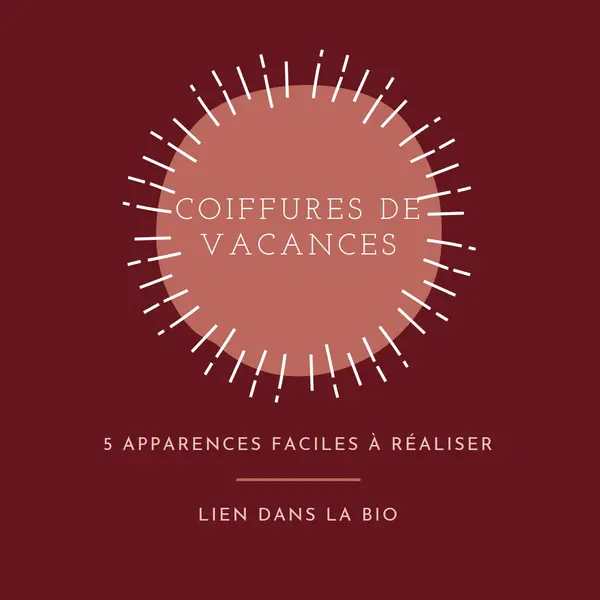 Coiffures de vacances red organic-simple