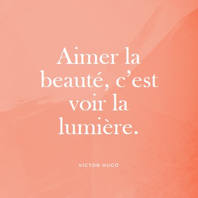 Amour, beauté et lumière pink modern-simple