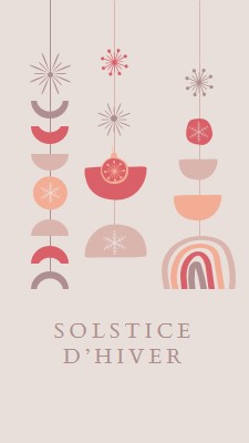 Un solstice d’hiver agréable gray organic-boho