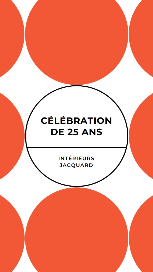 Célébration de 25 ans orange modern-geometric-&-linear