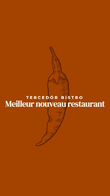 Nous sommes le meilleur nouveau restaurant red modern-simple