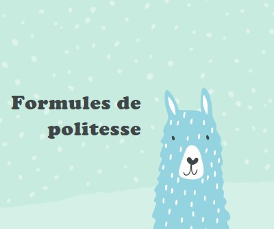 Formules de politesse green whimsical-color-block