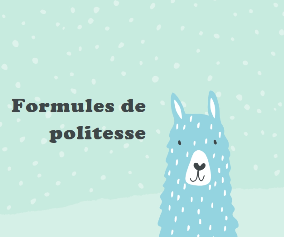 Formules de politesse green whimsical-color-block