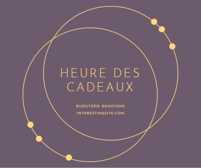 C’est l’heure des cadeaux purple modern-simple