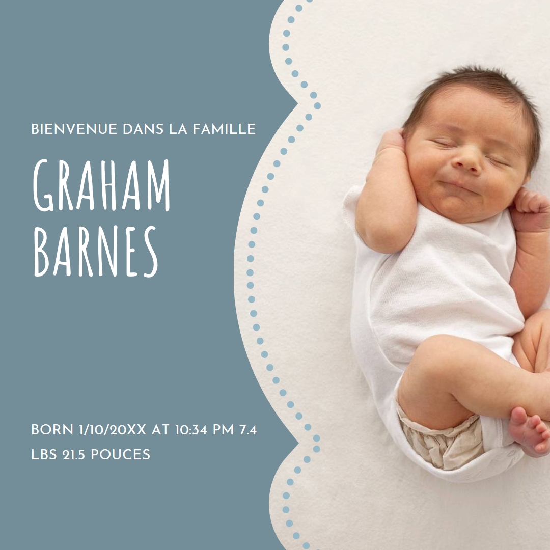 Bleu bébé blue modern-simple