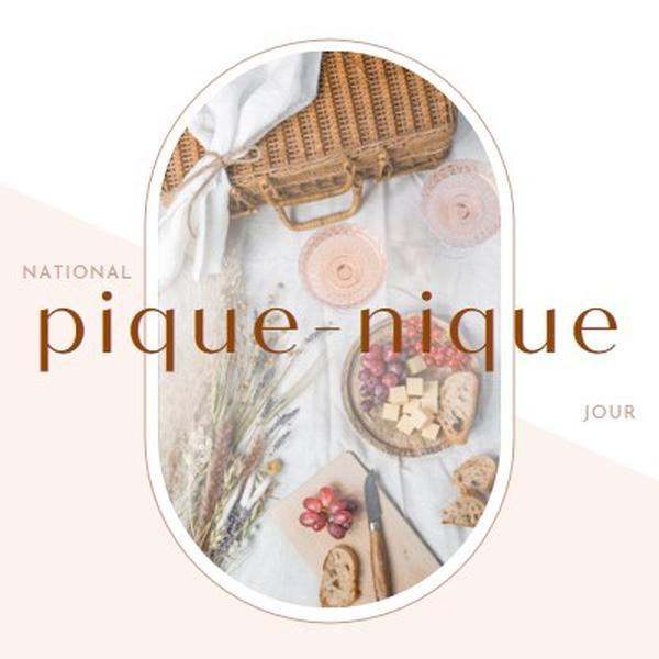 Journée nationale de pique- white modern-simple