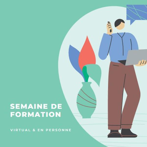 Semaine de formation green modern-color-block