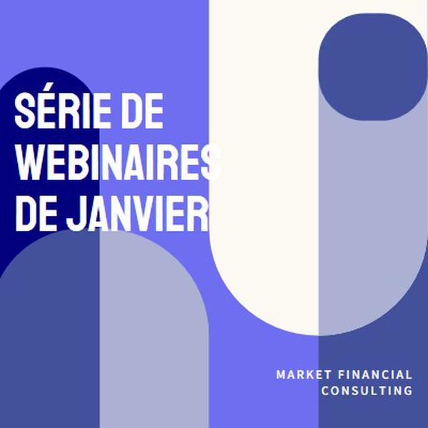 Série de webinaires de janvier blue modern-bold