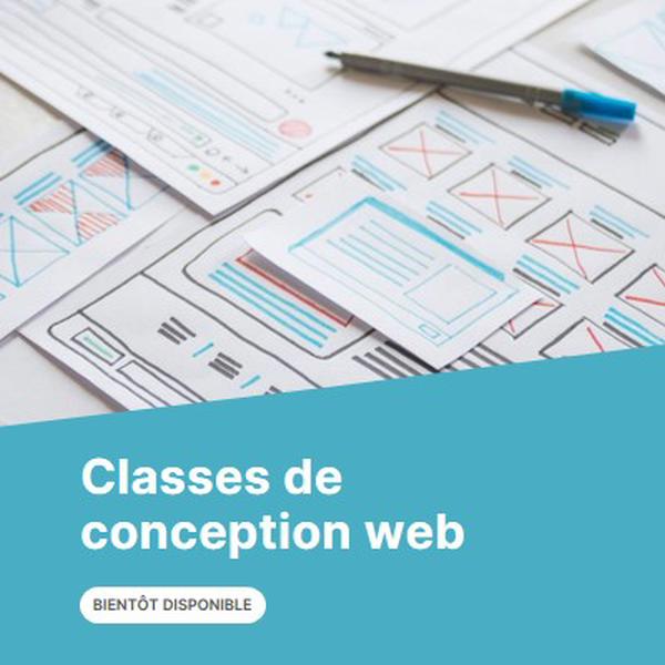 Classes de conception web blue modern-simple