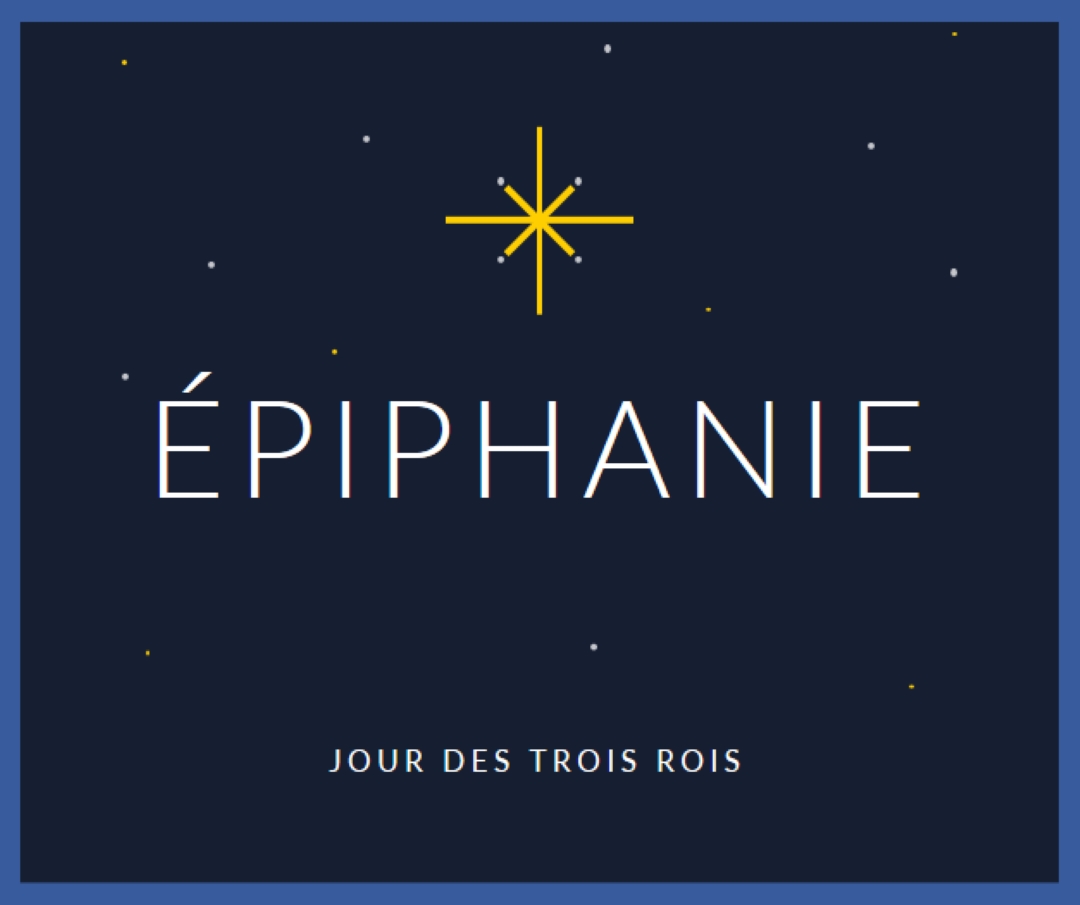Observation de l’Épiphanie blue modern-simple
