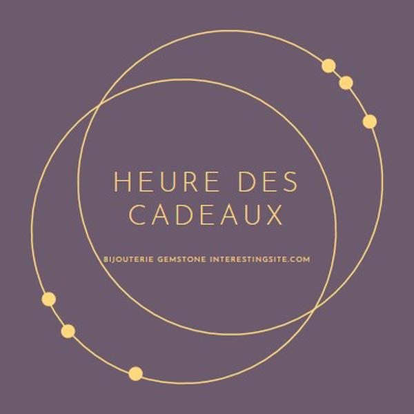 C’est l’heure des cadeaux purple modern-simple