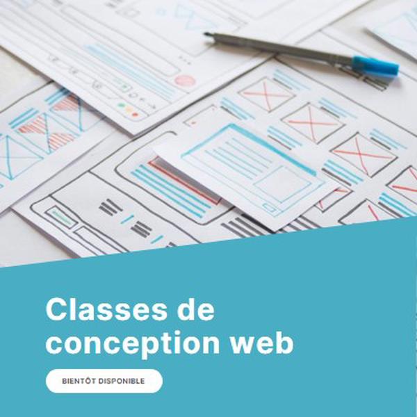 Classes de conception web blue modern-simple