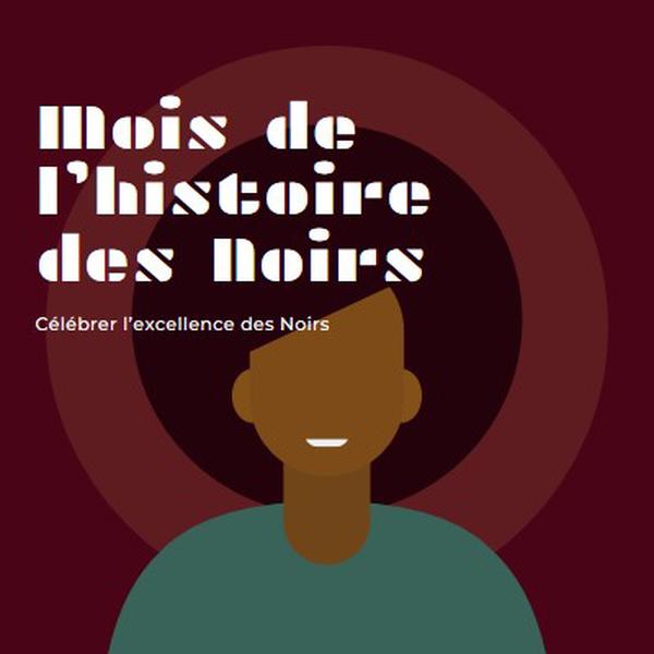 Célébration du Mois de l’histoire des Noirs red modern-color-block