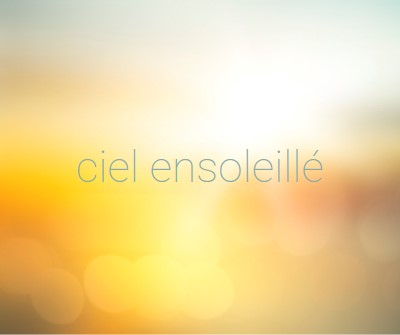 Ciel ensoleillé yellow modern-simple