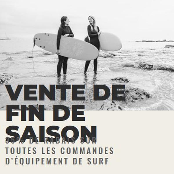 Les joies de la plage gray modern-bold