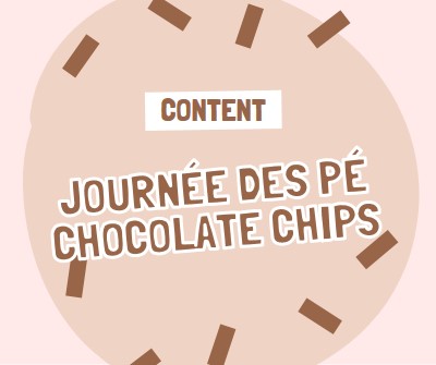 Bonne journée du chocolat brown organic-simple