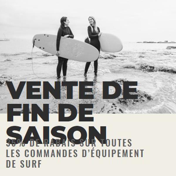 Les joies de la plage gray modern-bold