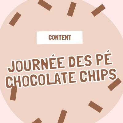 Bonne journée du chocolat brown organic-simple