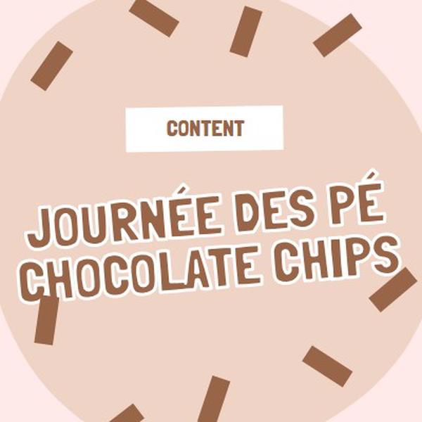 Bonne journée du chocolat brown organic-simple