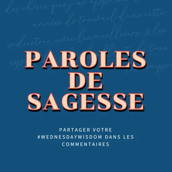 Word aux sages blue modern-simple