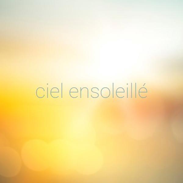 Ciel ensoleillé yellow modern-simple