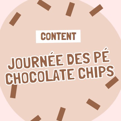 Bonne journée du chocolat brown organic-simple