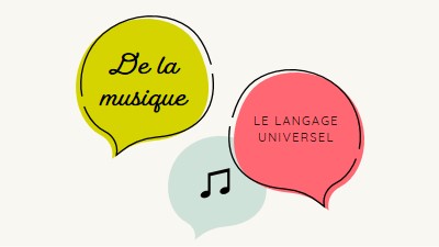 Langage musical white whimsical-line