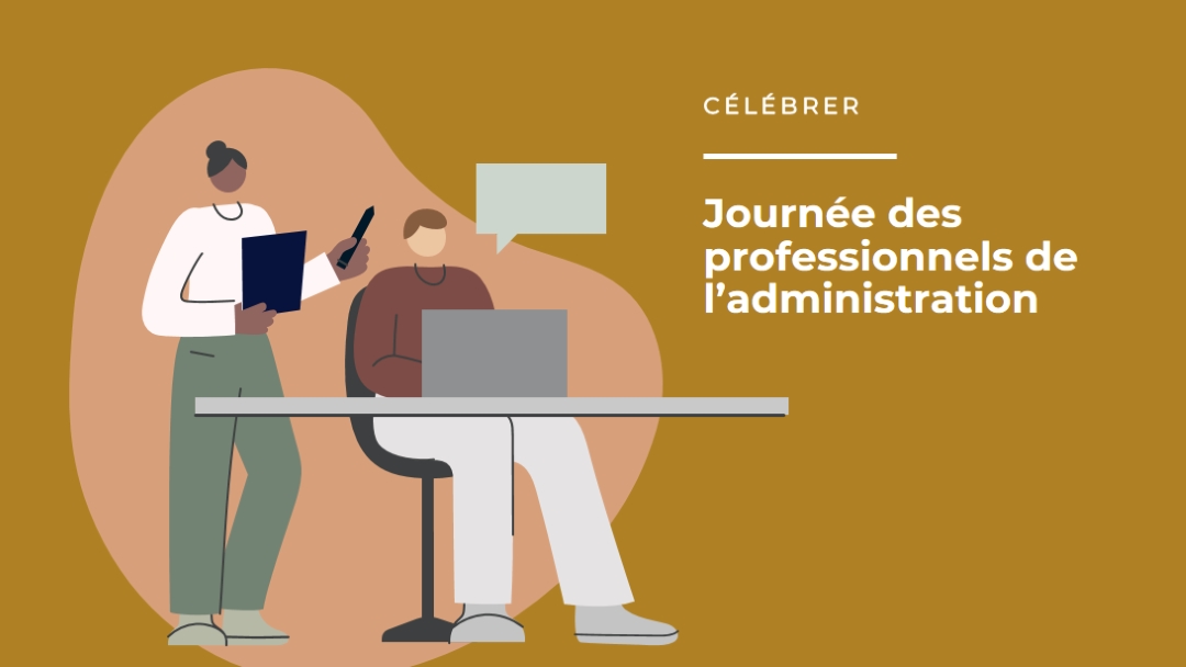 Célébration de l’administration brown organic-simple