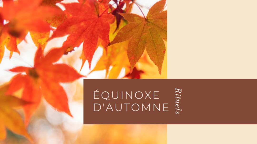 Équinoxe d'automne orange modern-simple