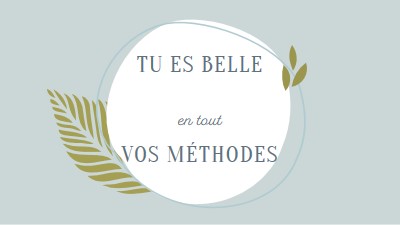 Belle à toutes vos manières blue organic-simple