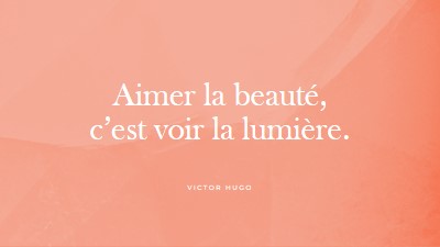 Amour, beauté et lumière pink modern-simple