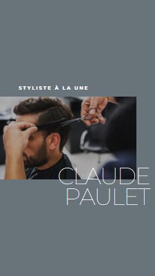 Styliste à la une gray modern-simple