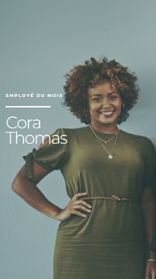 Elle est l’employée du mois gray modern-simple