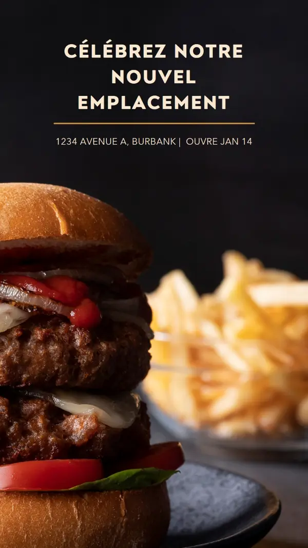 Ouverture d’Americana black modern-simple